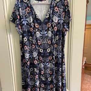 J Jill Floral Soft Cotton Dress